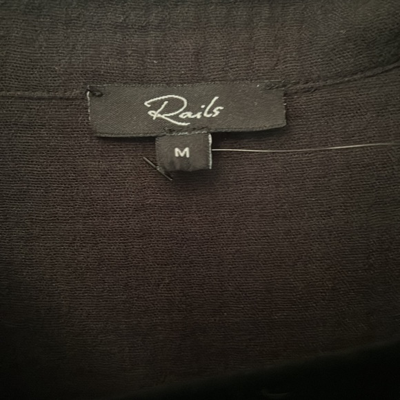 RAILS Gauze black shorts romper size medium - Picture 4 of 5